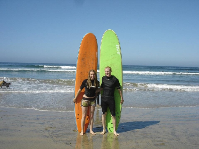 Disfruta del surf en pareja